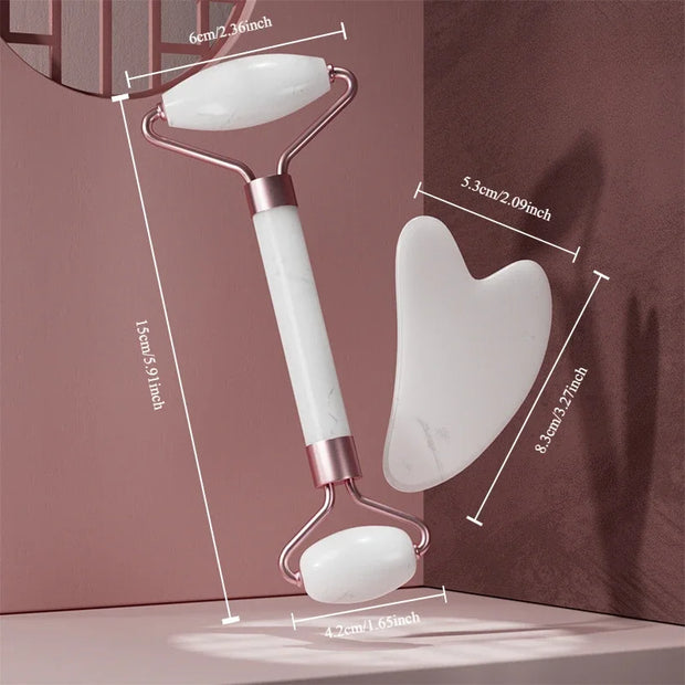 2 pcs Face Massager and Roller