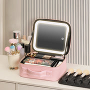 Makeup Travel Case with LED Mirror