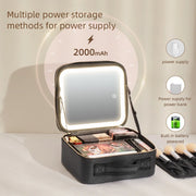 Makeup Travel Case with LED Mirror