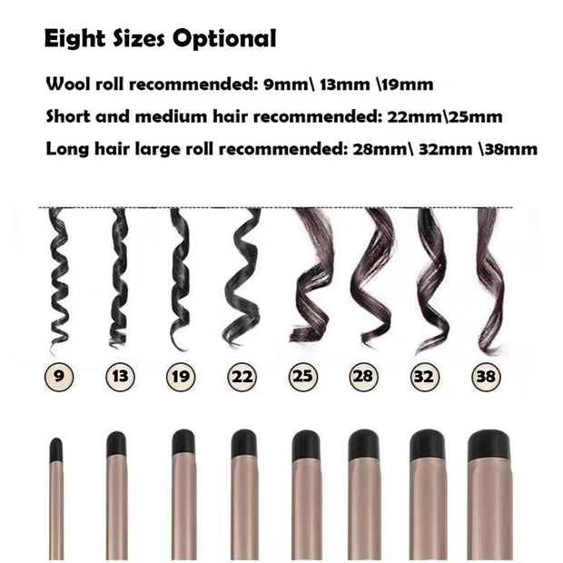 Multi-Sized Ceramic Hair Curler