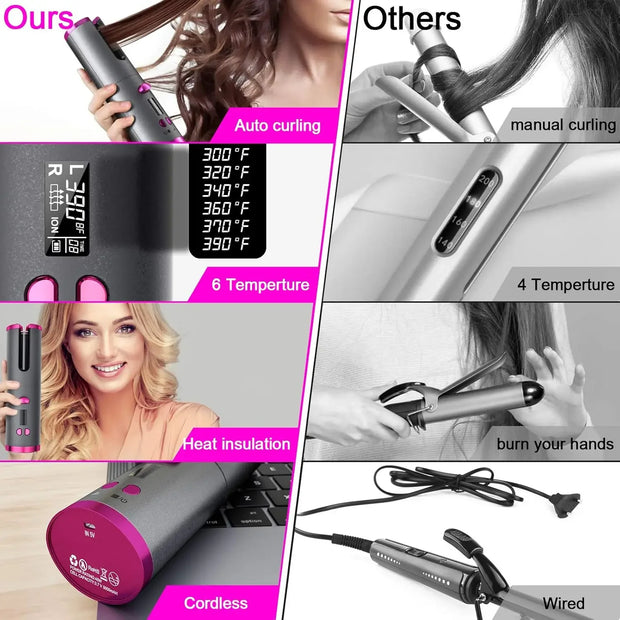 Portable Wireless Hair Curler