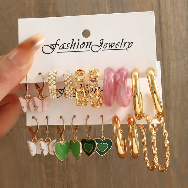 Up to 24 Pairs Earrings Set