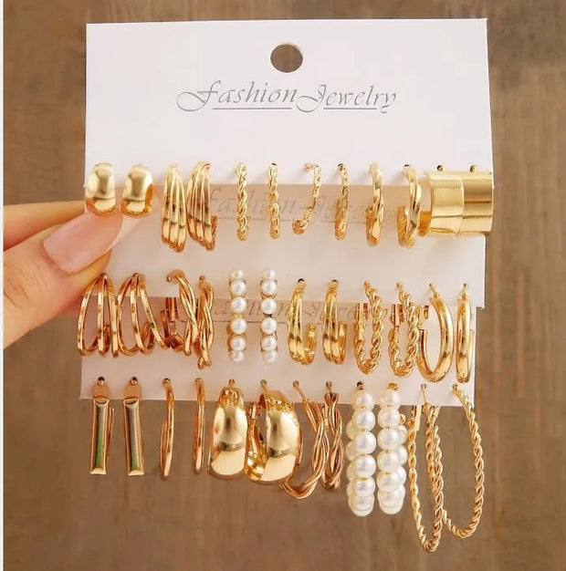 Up to 24 Pairs Earrings Set