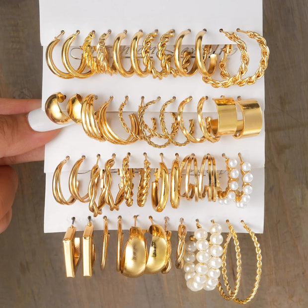 Up to 24 Pairs Earrings Set